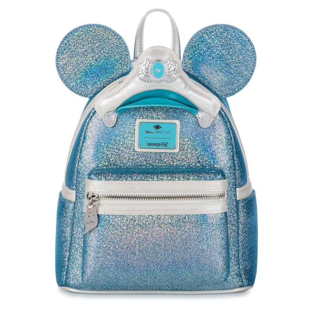 Disney Light Blue and White Backpack